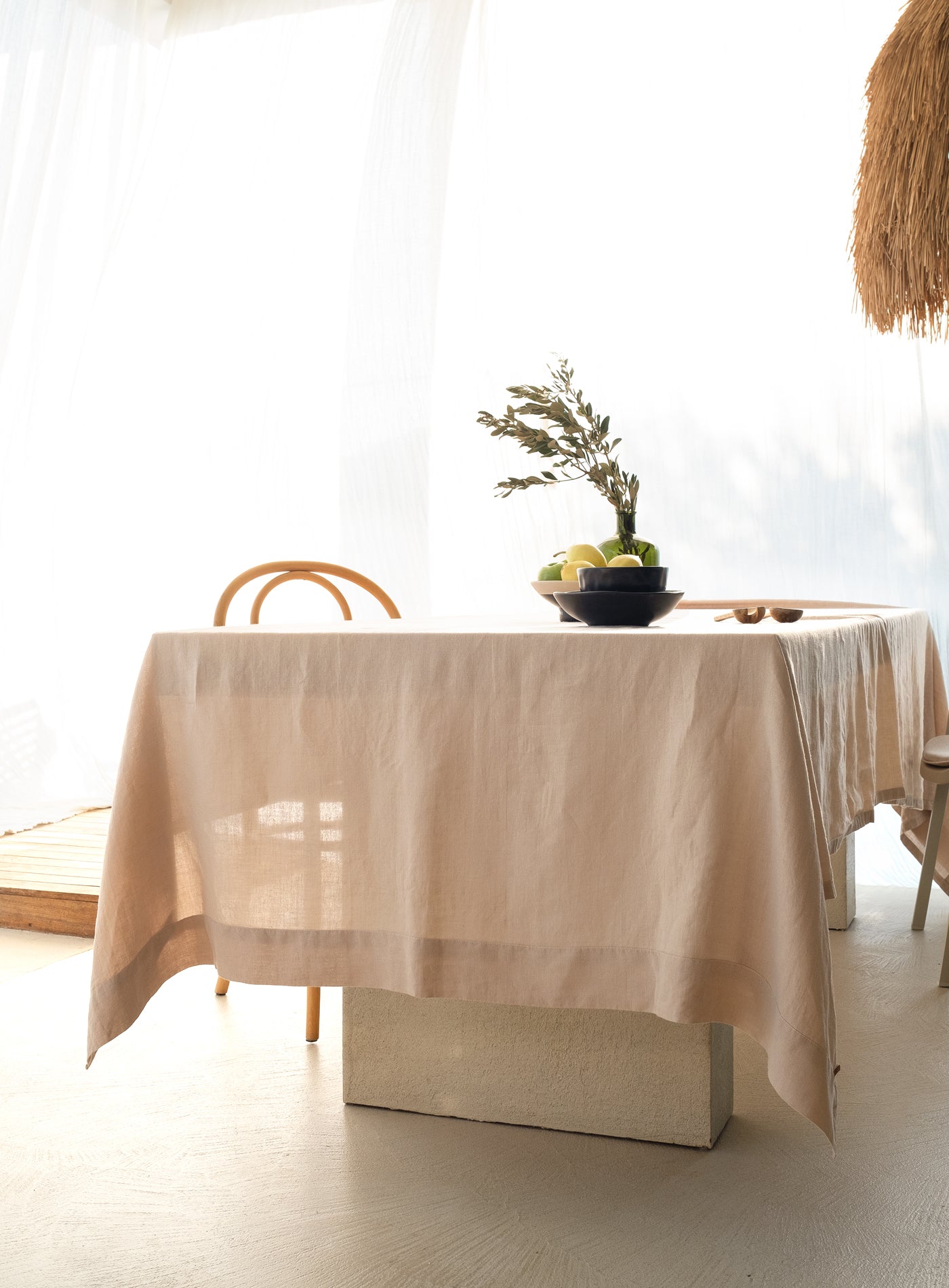 Linen Linen Tablecloth Nougat