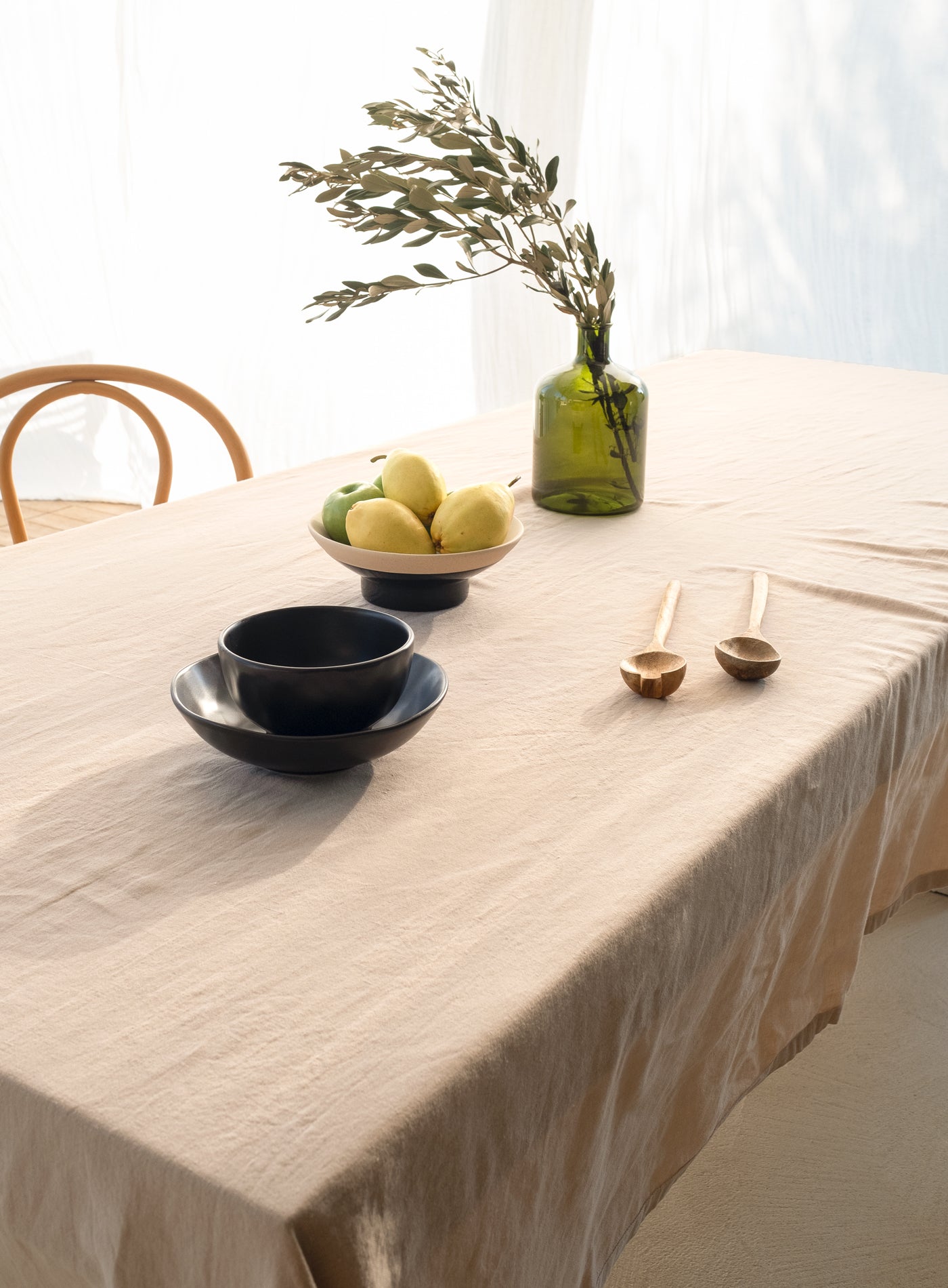Linen Linen Tablecloth Nougat