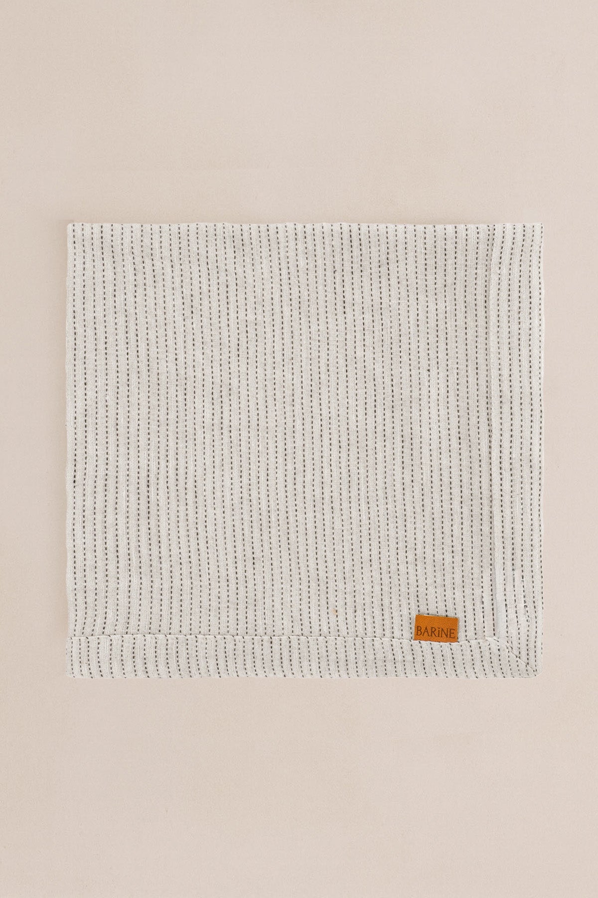 Linen Peçete Off White-Black Stripes