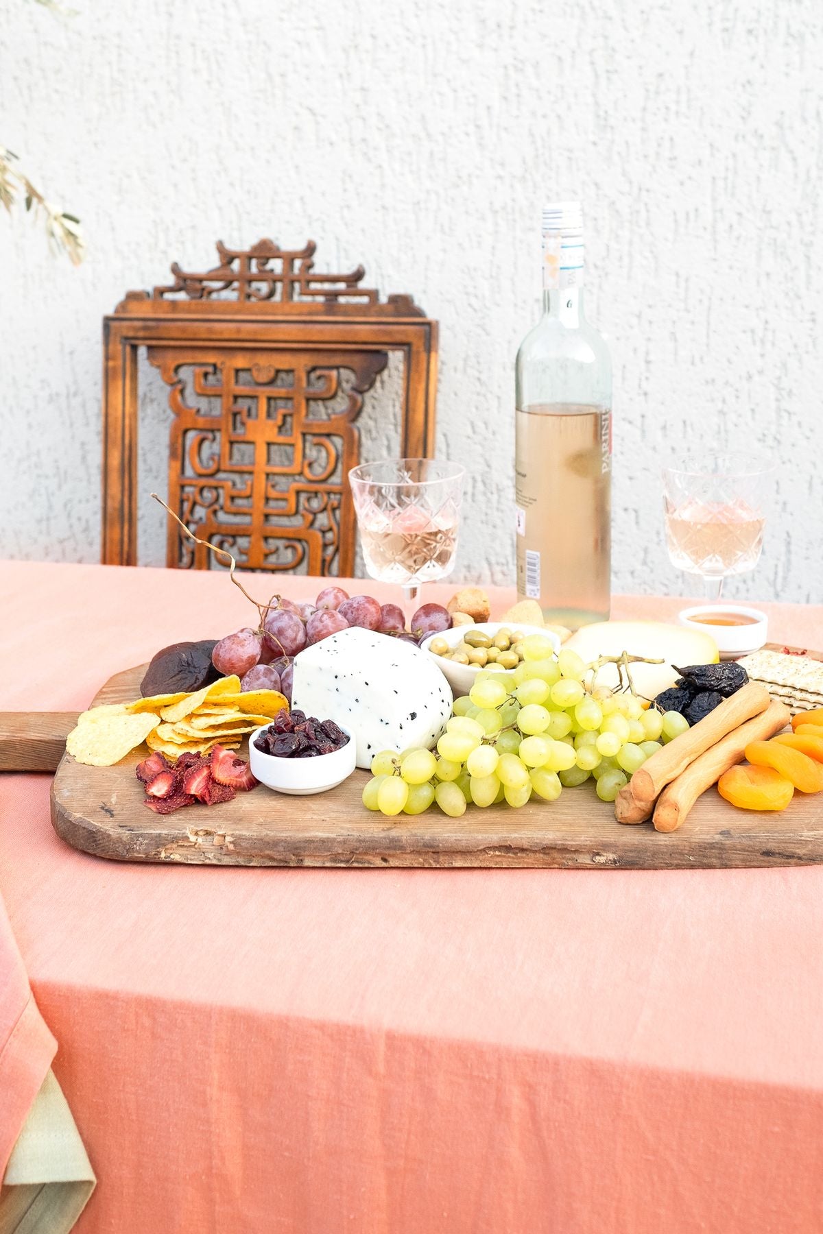 Linen Keten Masa Örtüsü Shrimp