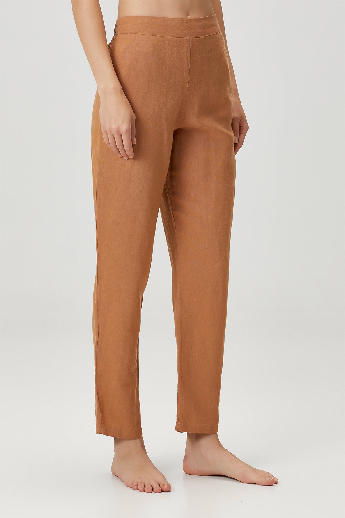 Linen Pants Indian Tan