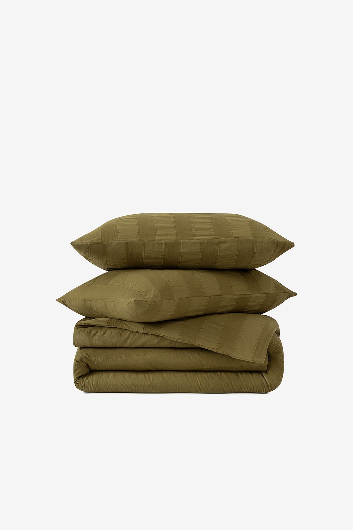 Luna Duvet Cover Dark Green