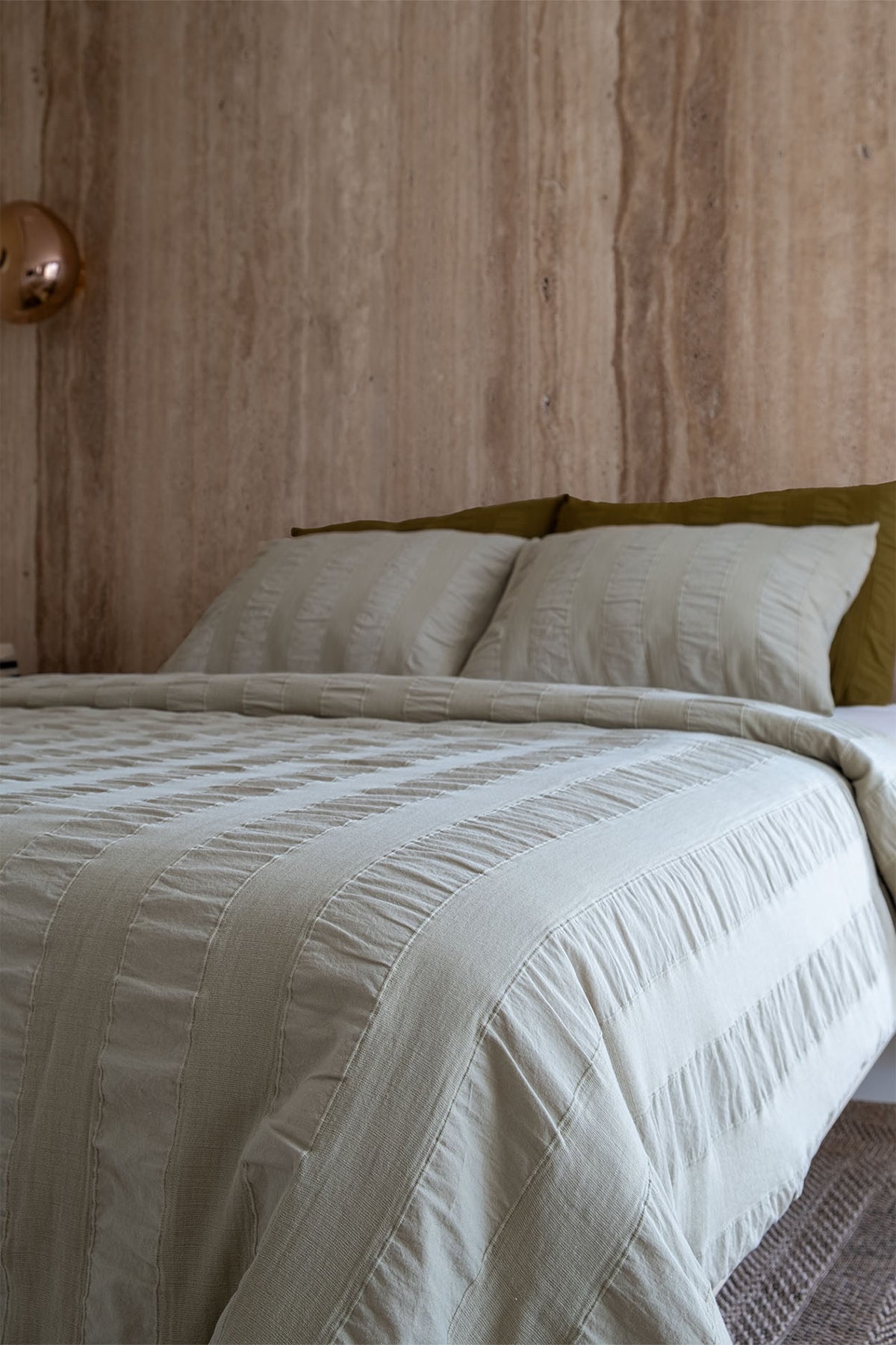 Luna Duvet Cover Light Green