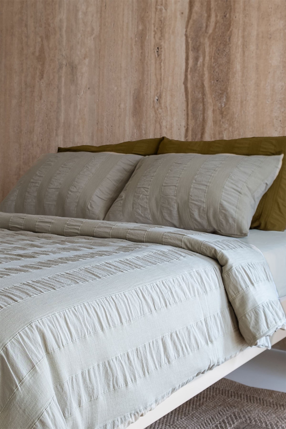 Luna Duvet Cover Light Green