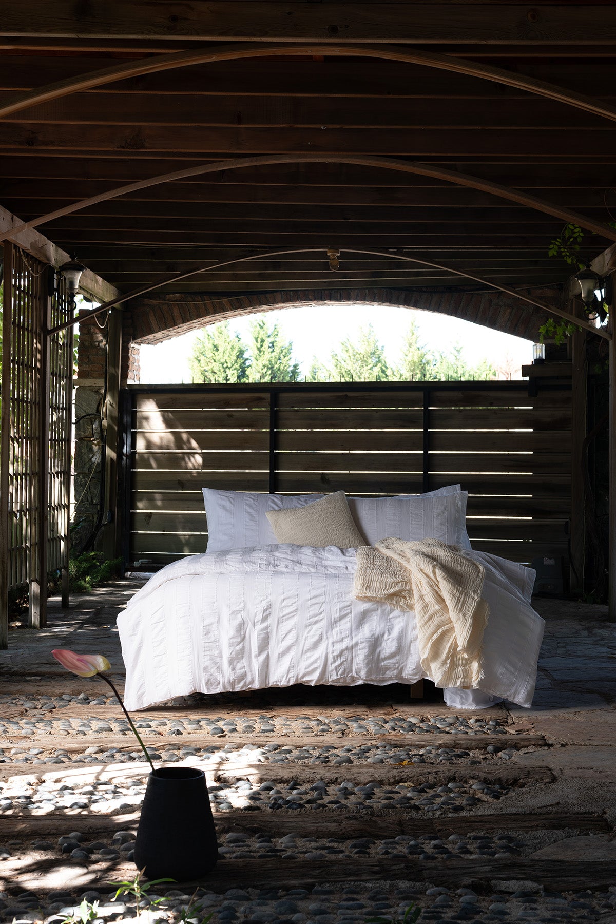 Luna Duvet Cover White