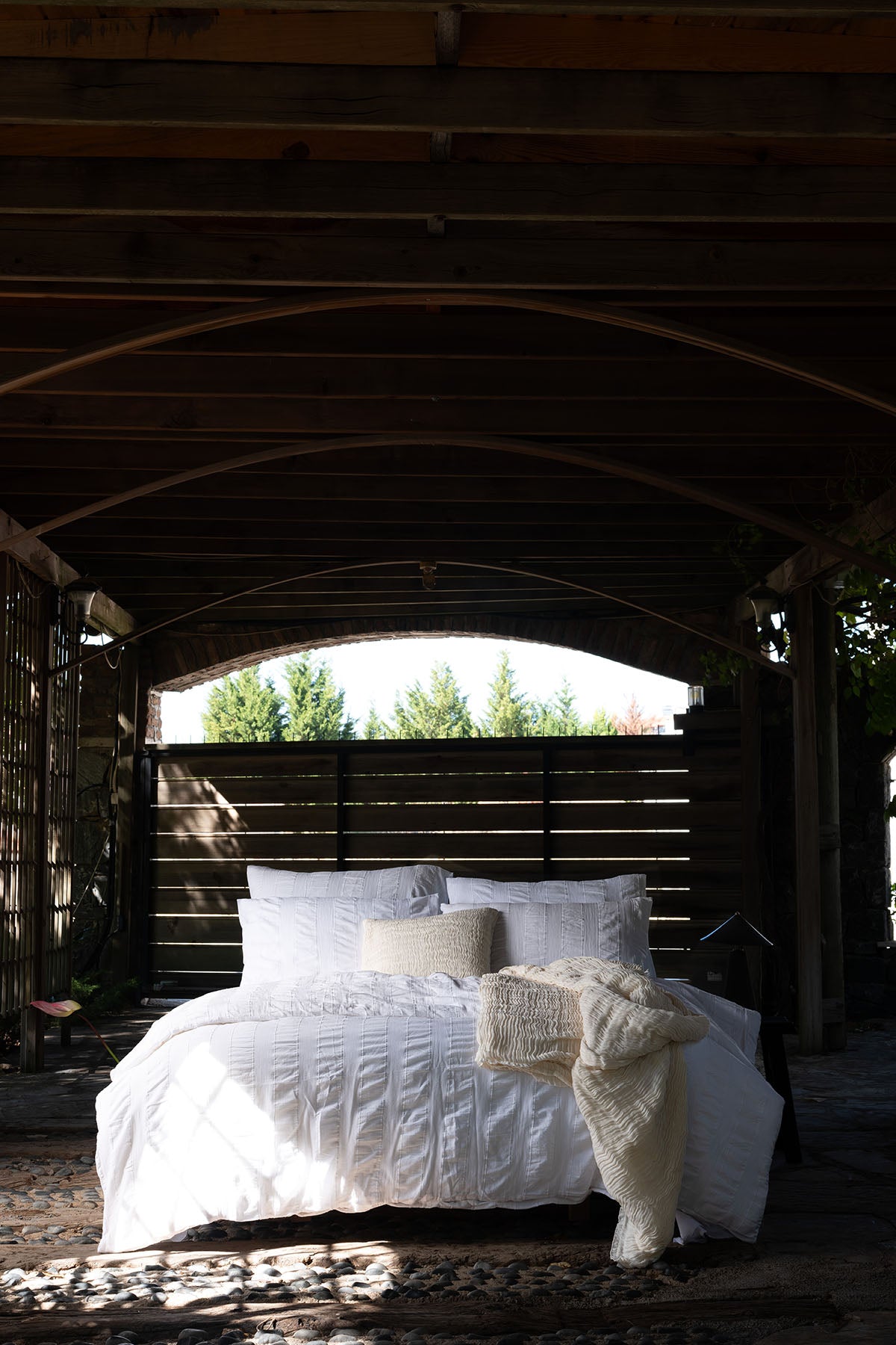 Luna Duvet Cover White