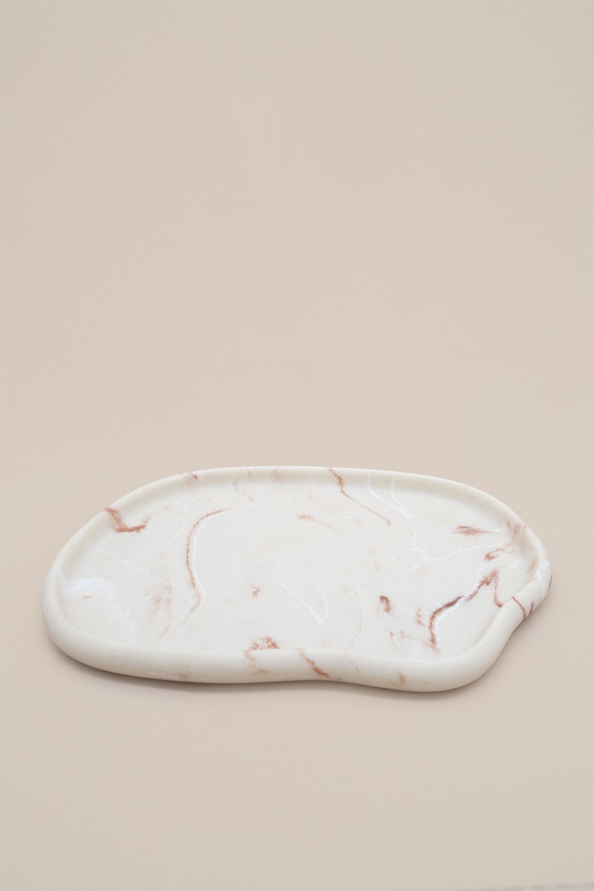 Mermer Görünümlü Reçine Dekoratif Tepsi