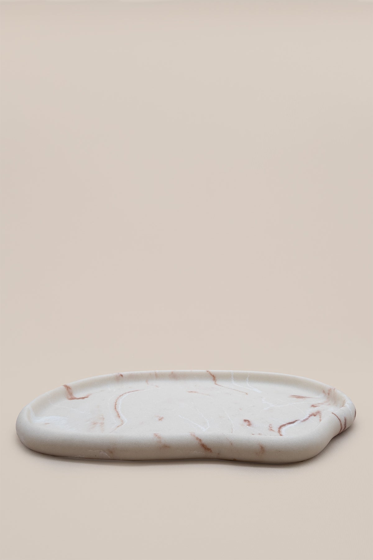 Mermer Görünümlü Reçine Dekoratif Tepsi