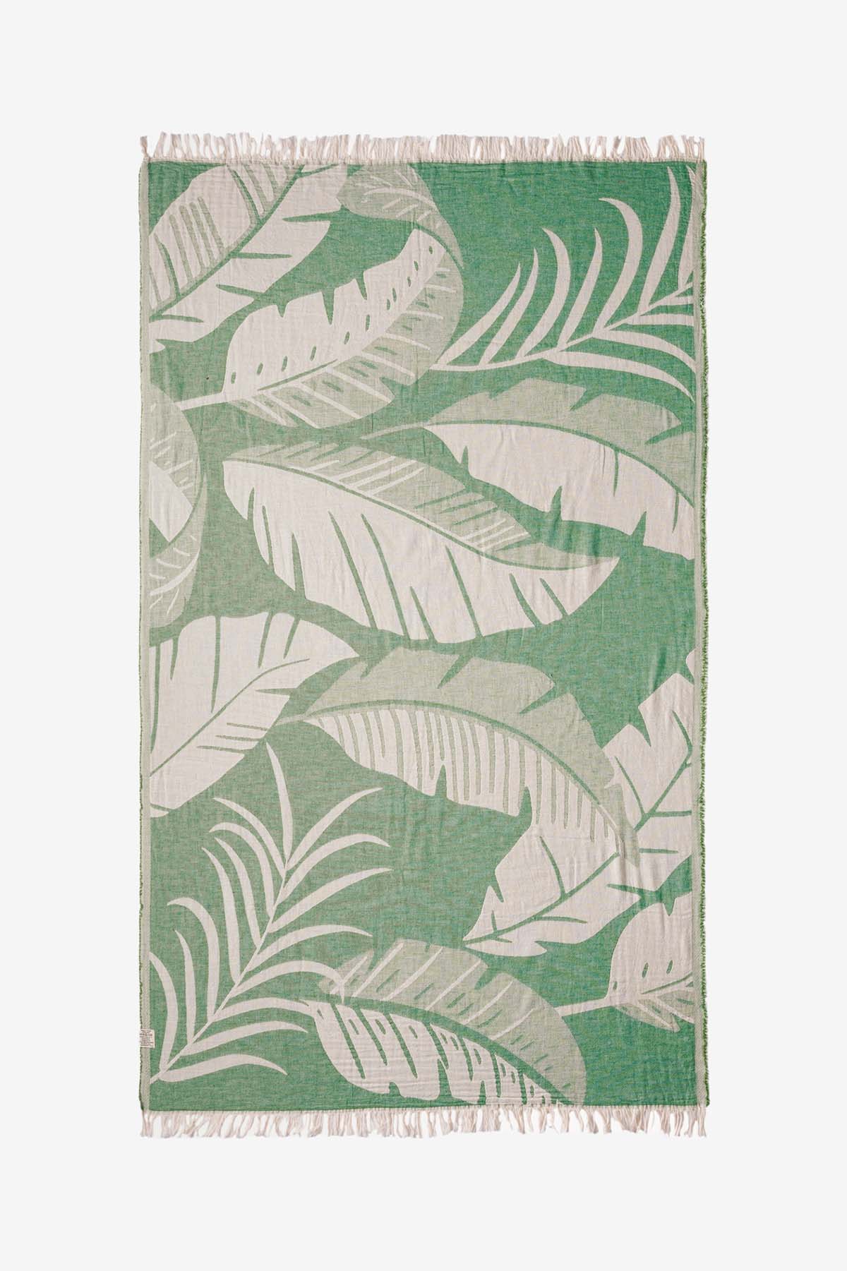 Moriah Yaprak Jakarlı Peştemal Yeşil, Taşıma Çantalı