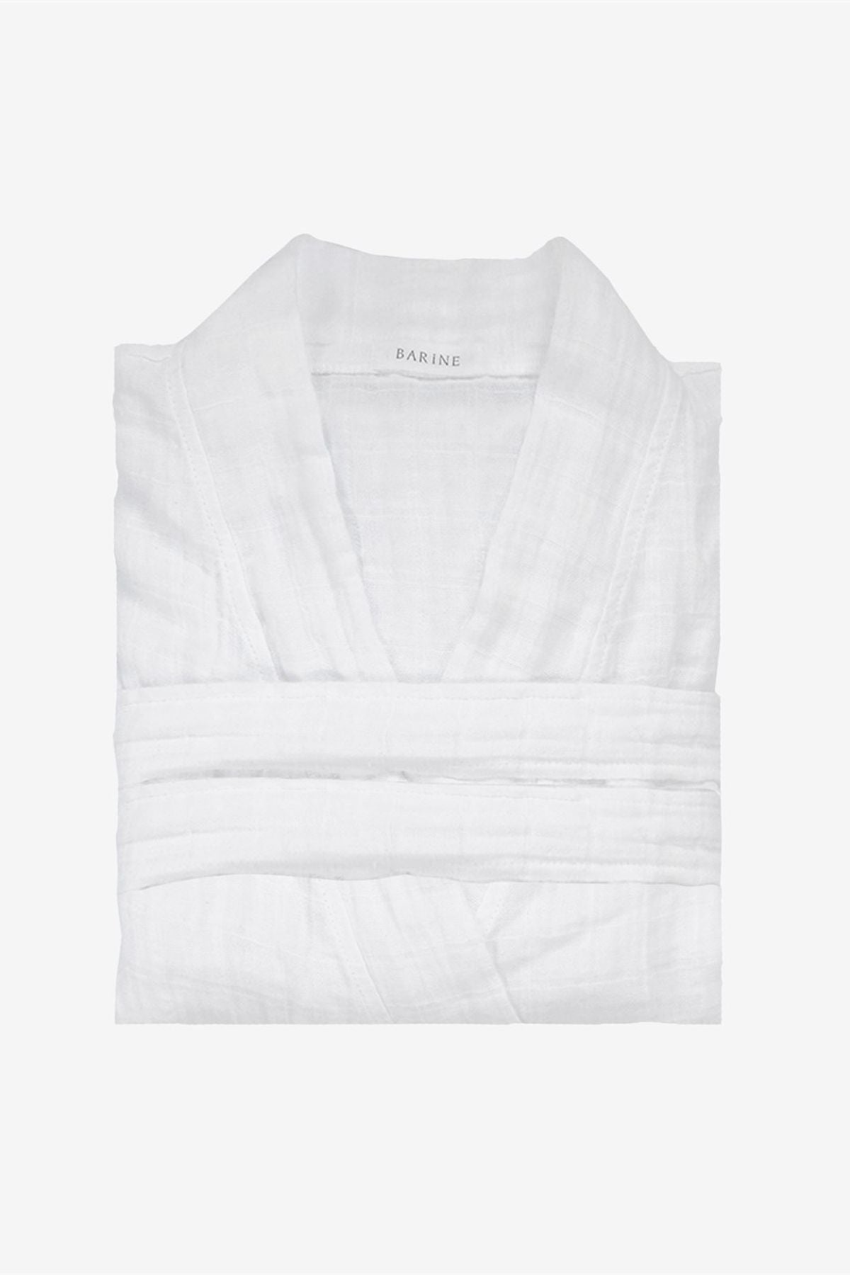 Müslin Bornoz Beyaz