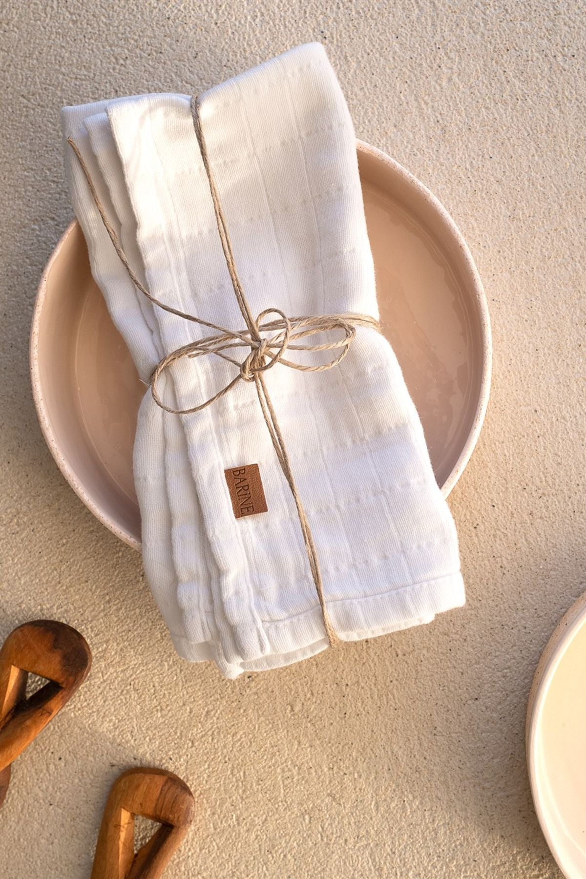 Müslin 2'li Peçete Beyaz