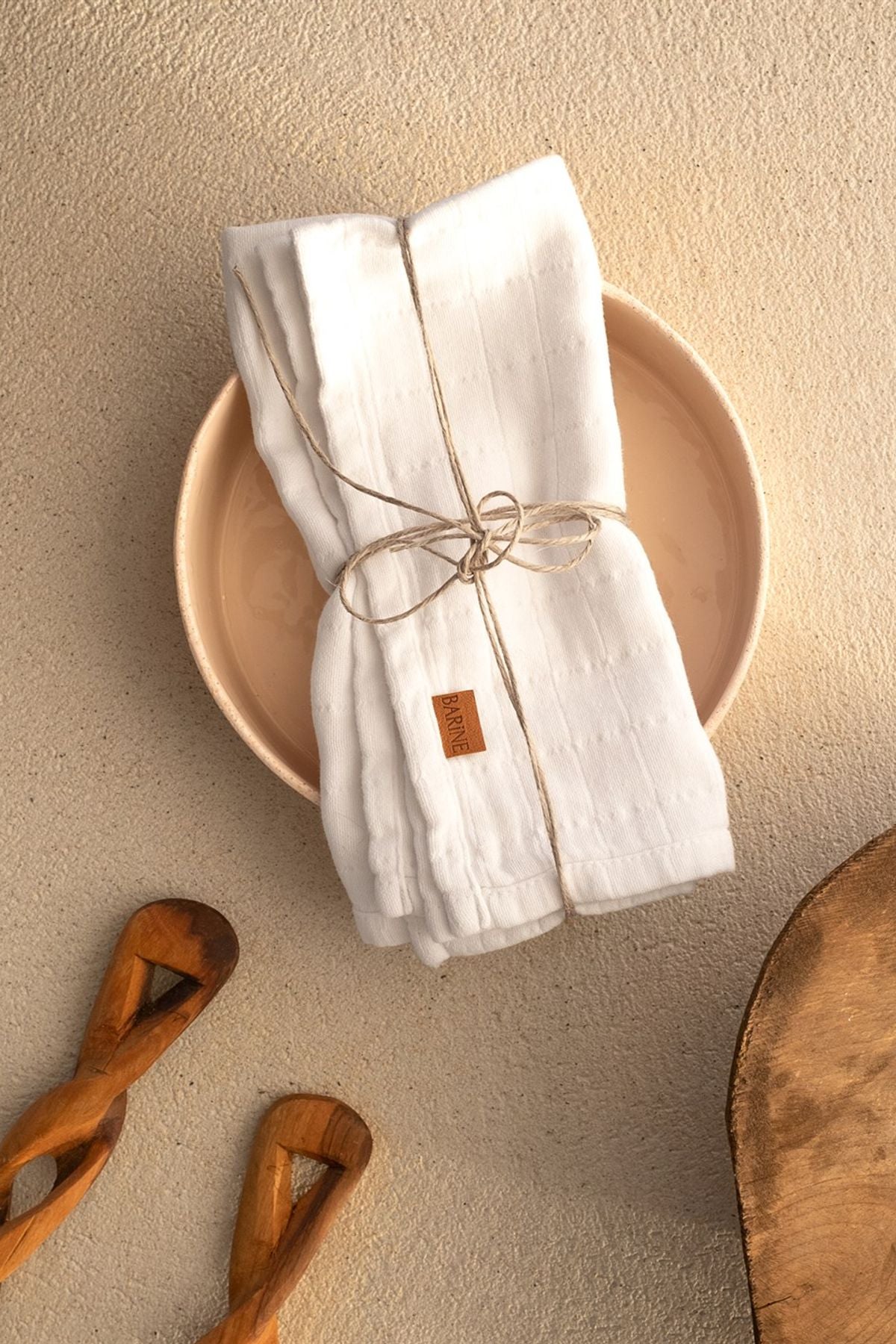 Müslin 2'li Peçete Beyaz