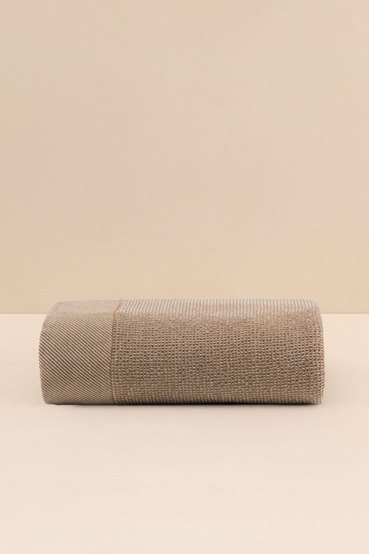 Pergamon Wool Bedspread Blanket Camel