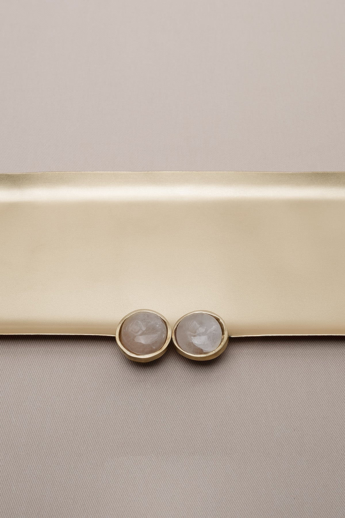 Poppins Mat Pirinç Oval Dekoratif Obje Gold 30x12 cm