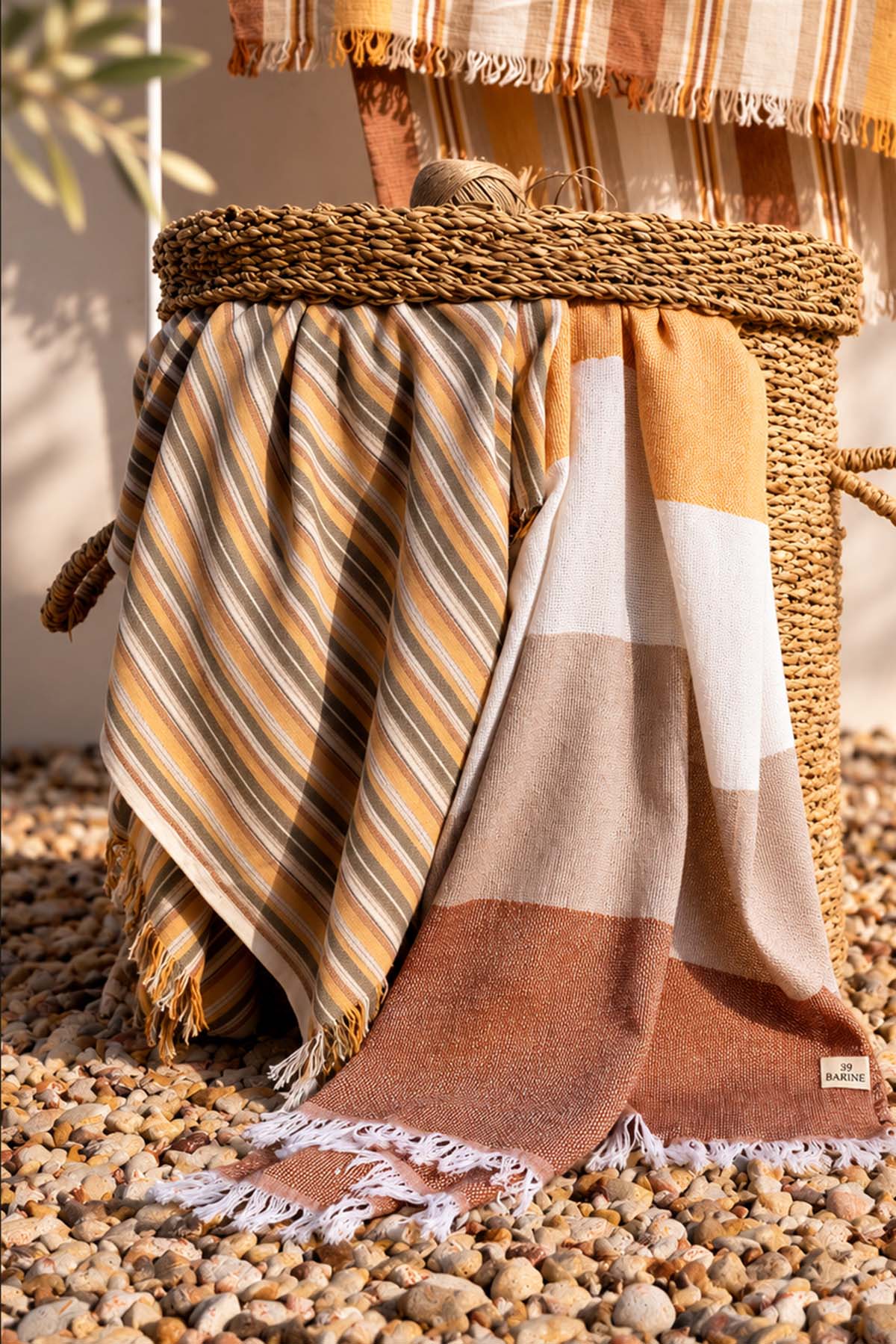 Punto Stripe Peştemal Toprak