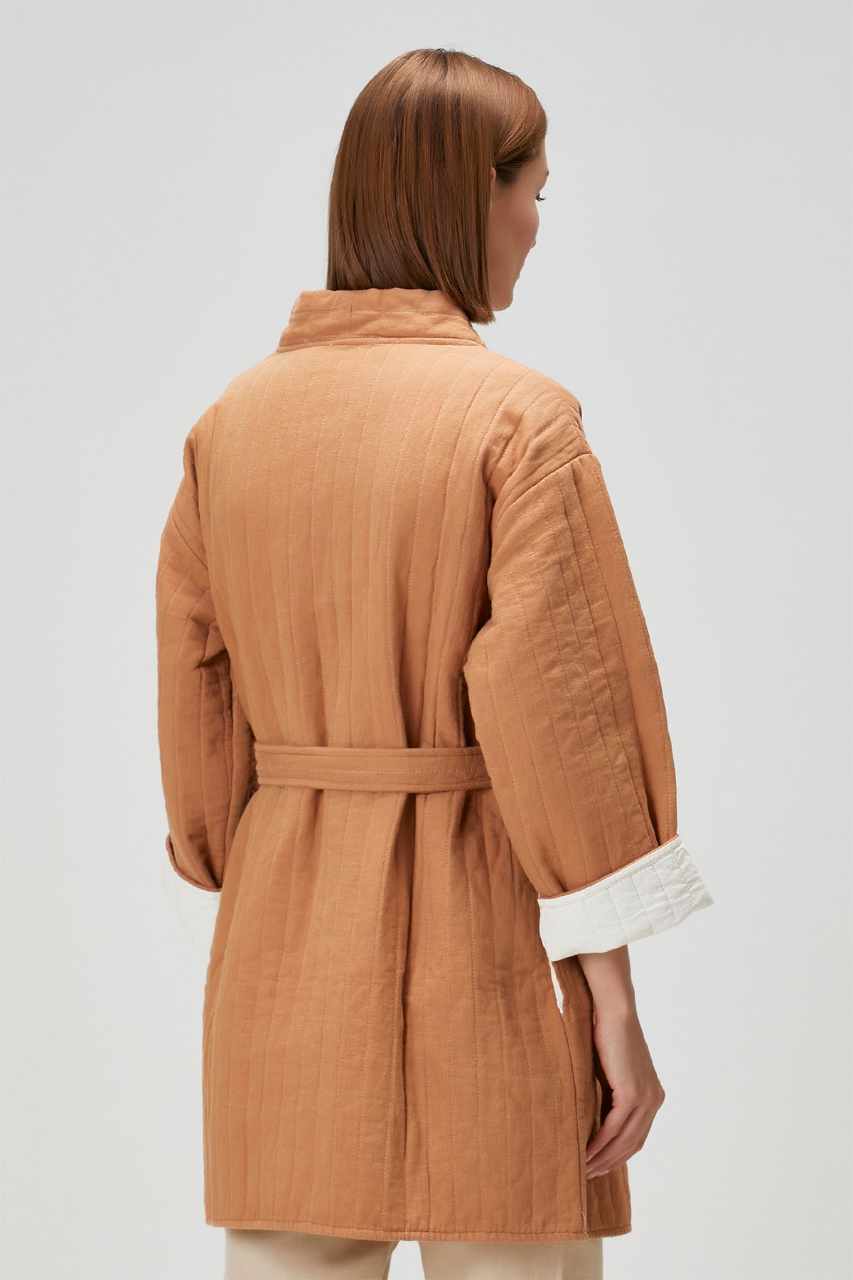 Quilted Chain Check Indian Tan-Screw