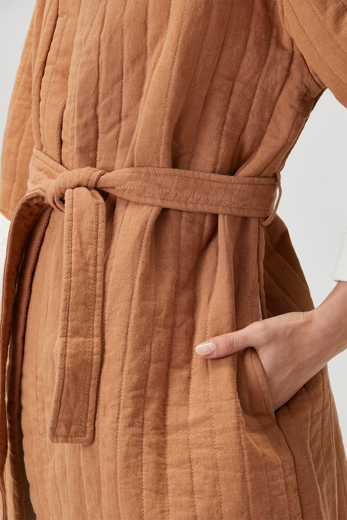 Quilted Chain Check Indian Tan-Screw