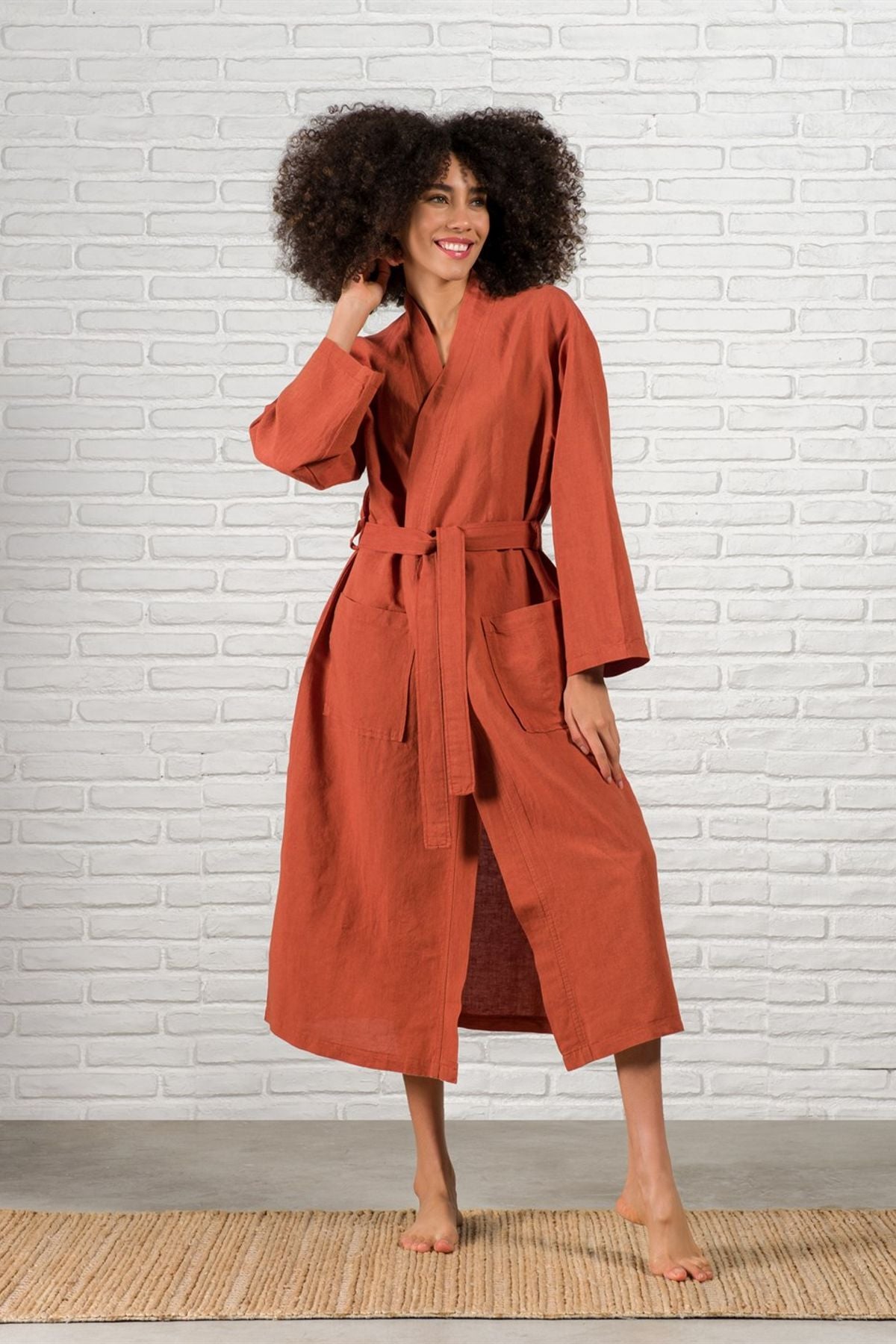 Serenity Kimono Spicy Orange