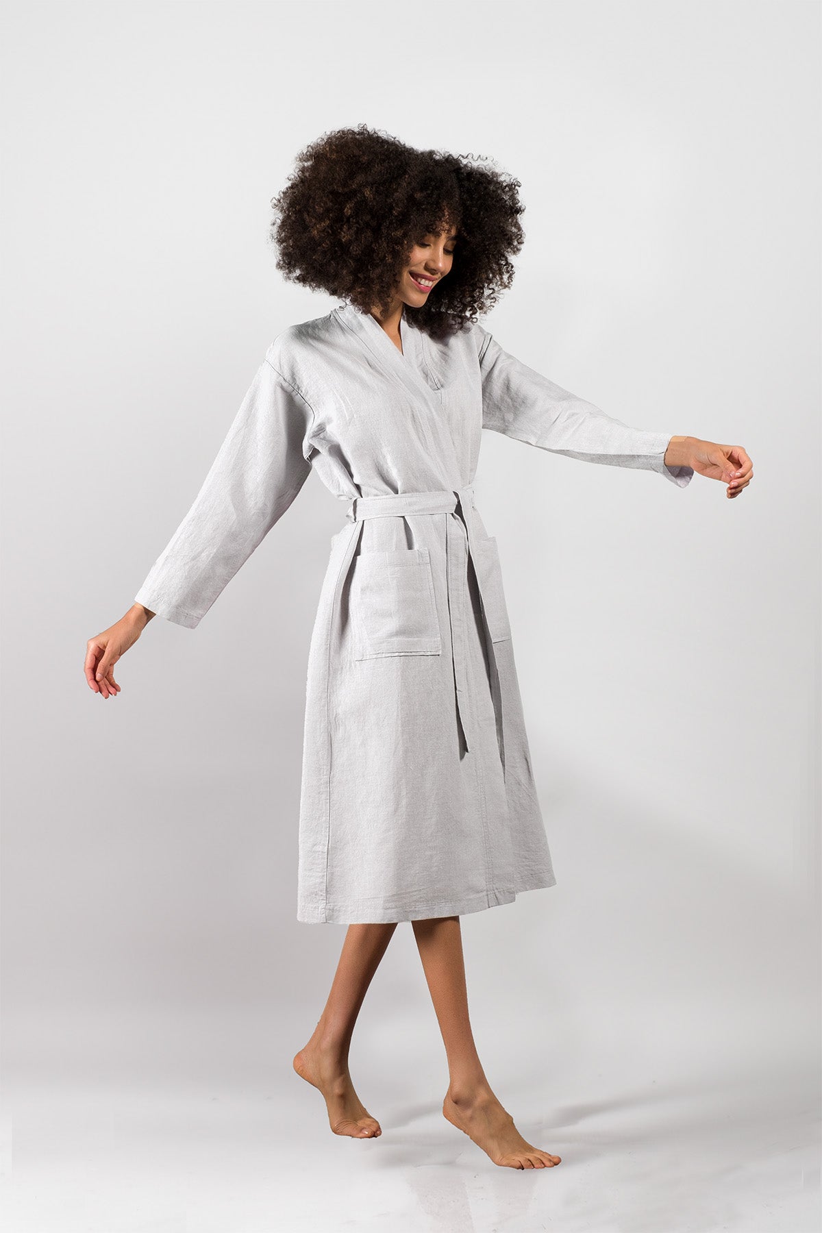 Serenity Kimono Light Gray