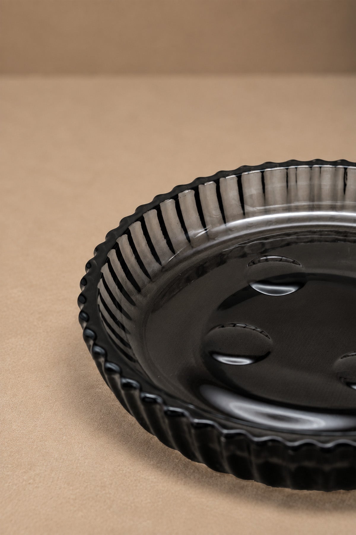 Shadow Anthracite Glass Solid Soap Dish