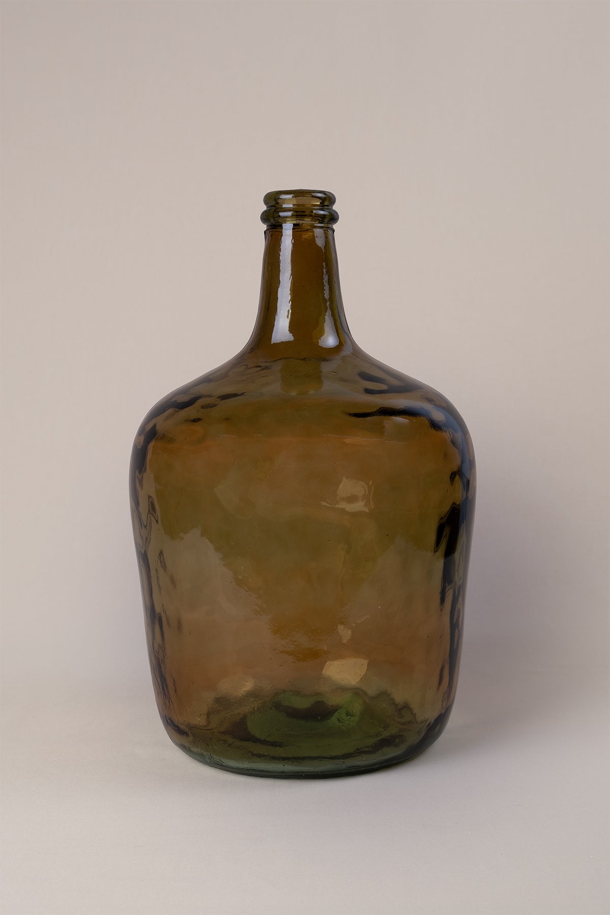 Düz Büyük Cam Vazo 25x38 cm Amber