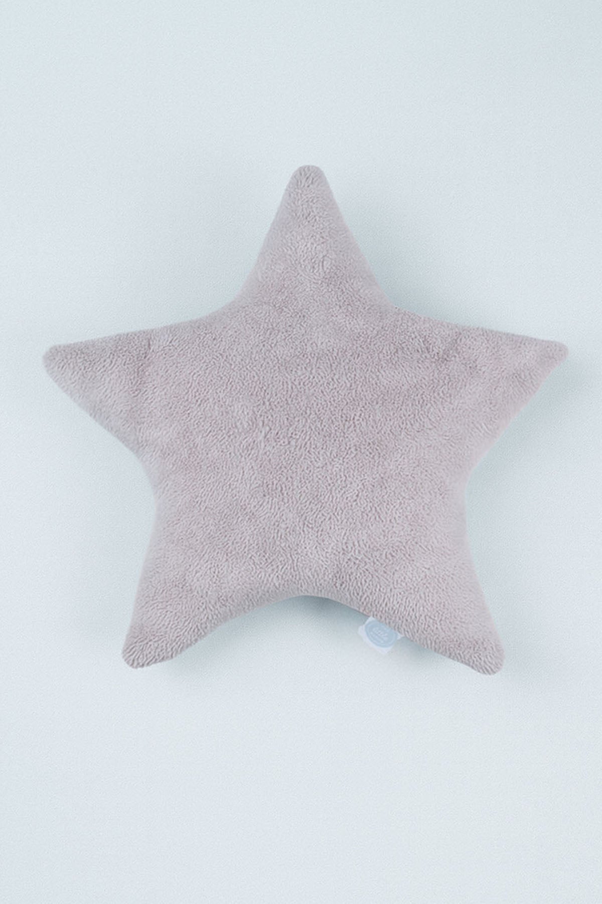 Yıldız Şeklinde Peluş Yastık Açık Gri