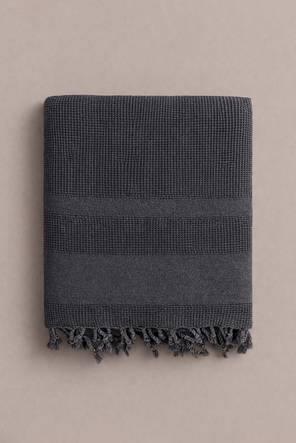 Stone Sofa Throw Black