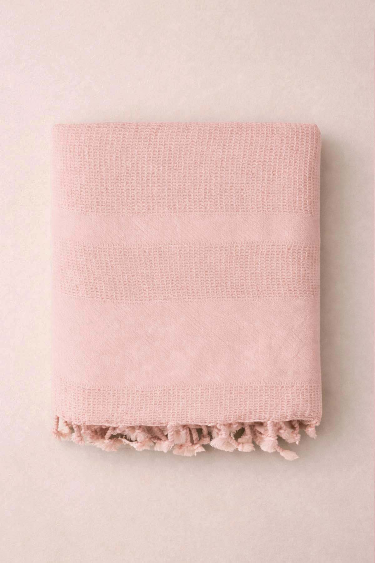Stone Sofa Throw Vintage Blush