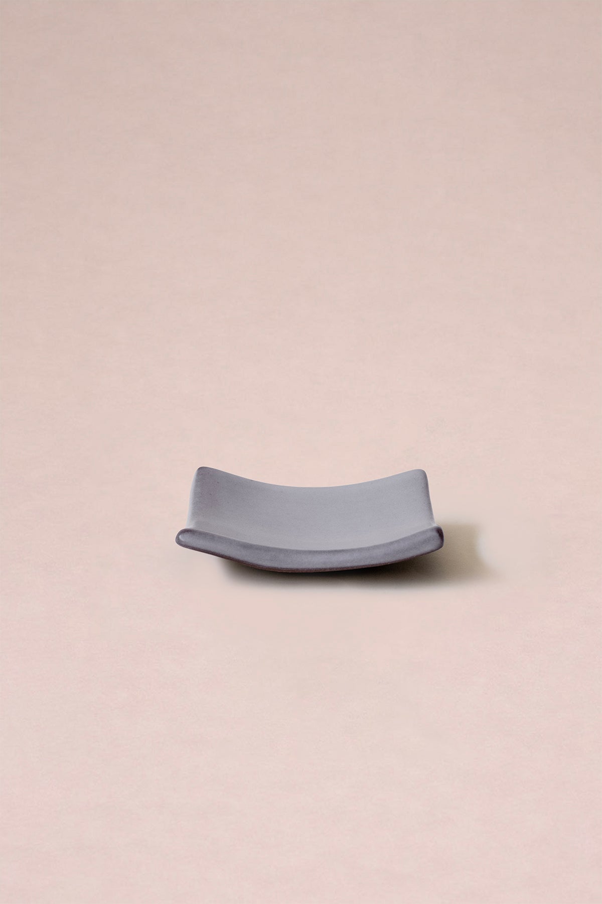 Stoneware Kenarları Kıvrık Kare Tabak 9 cm