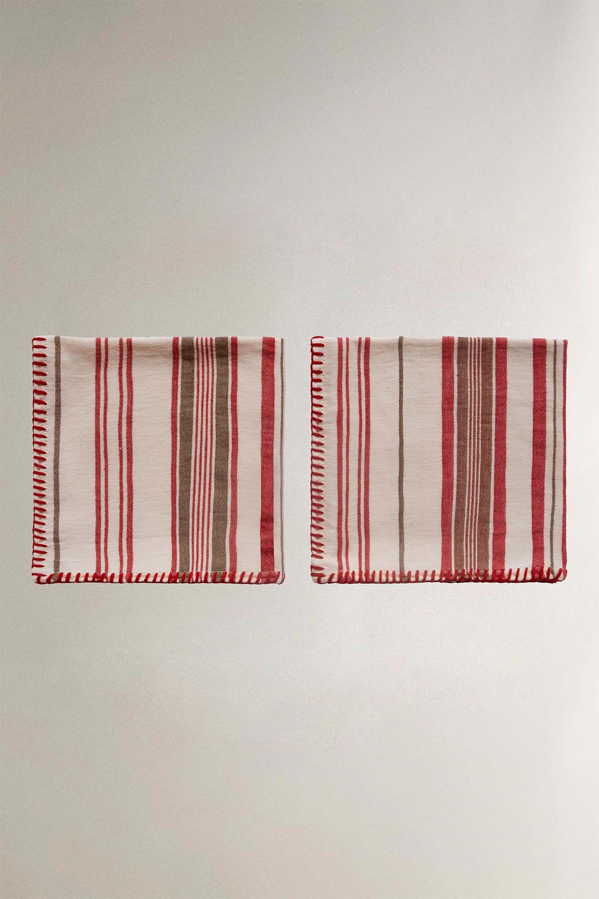 Çizgili Pamuk 2'li Peçete Seti