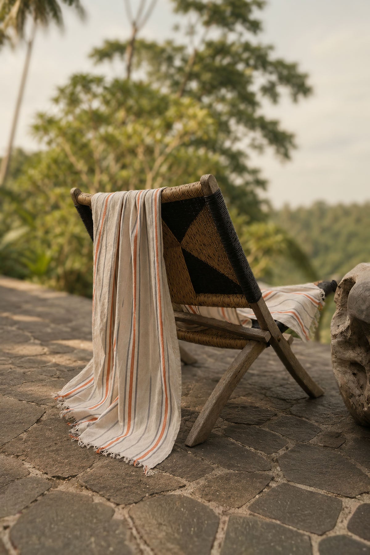 Striped Linen Linen Peshtamal Spice