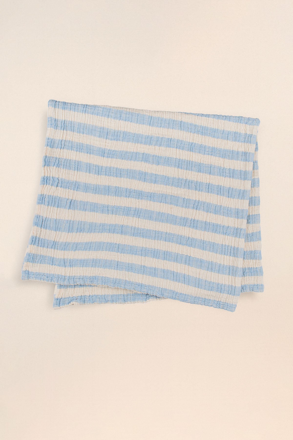 Stripy Muslin Blue