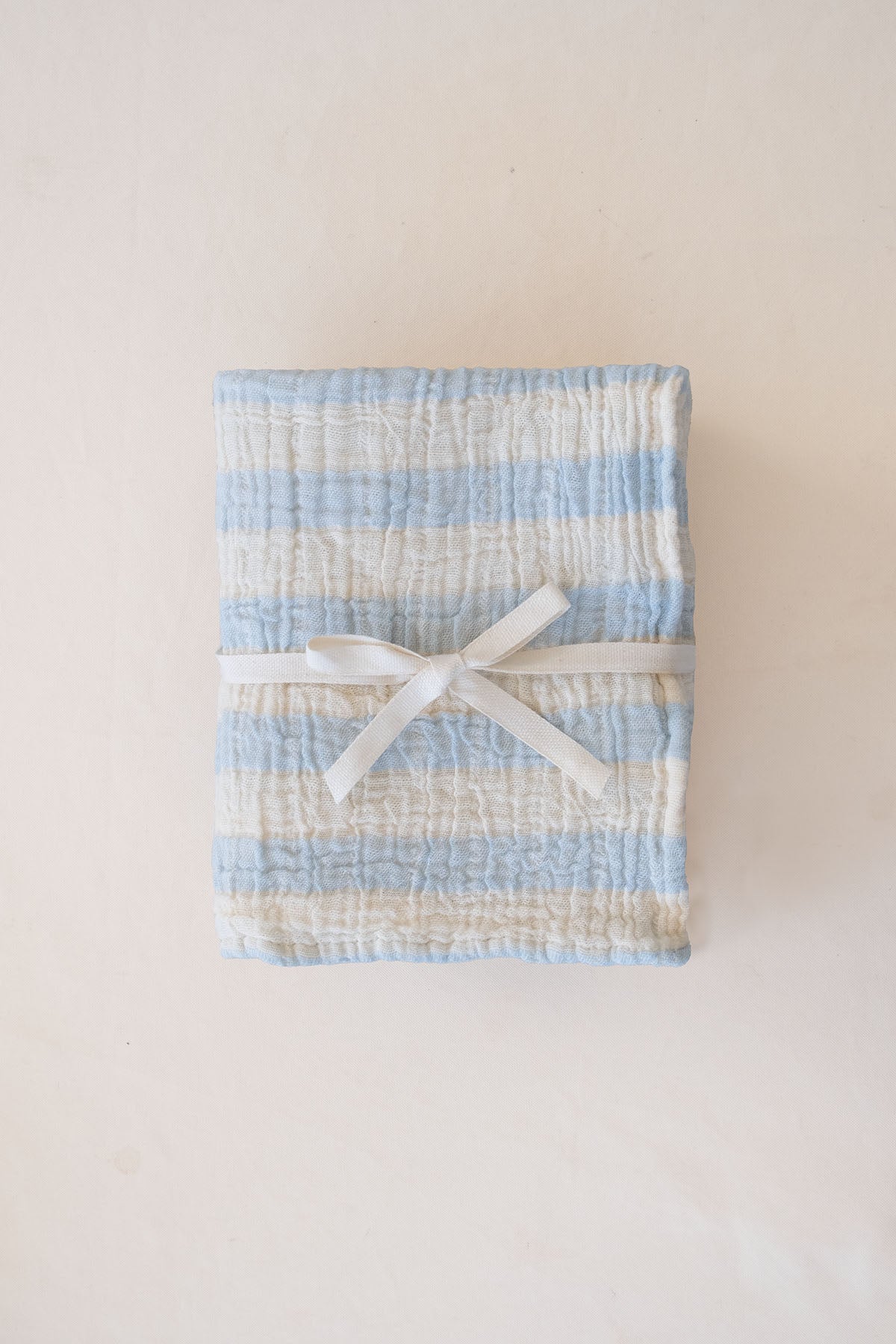 Stripy Muslin Blue