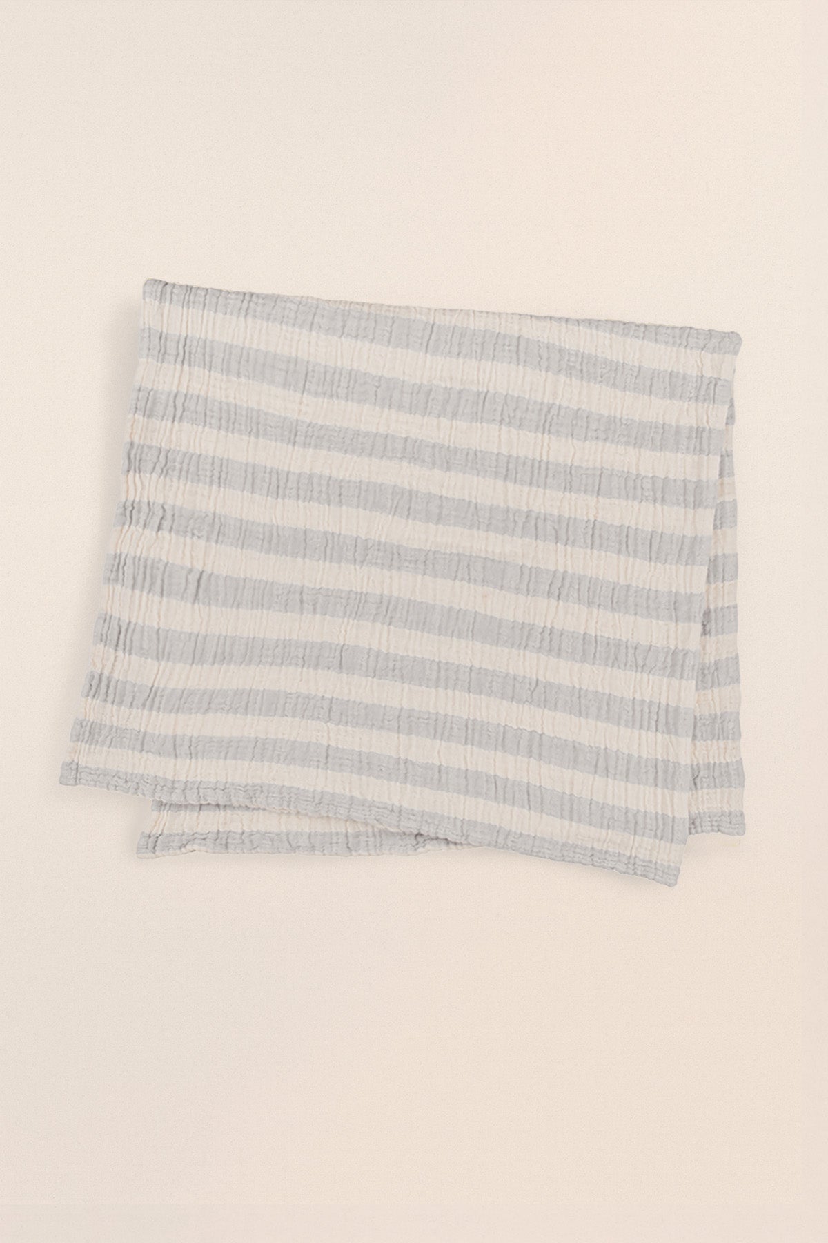 Stripy Müslin 100x100 Gri