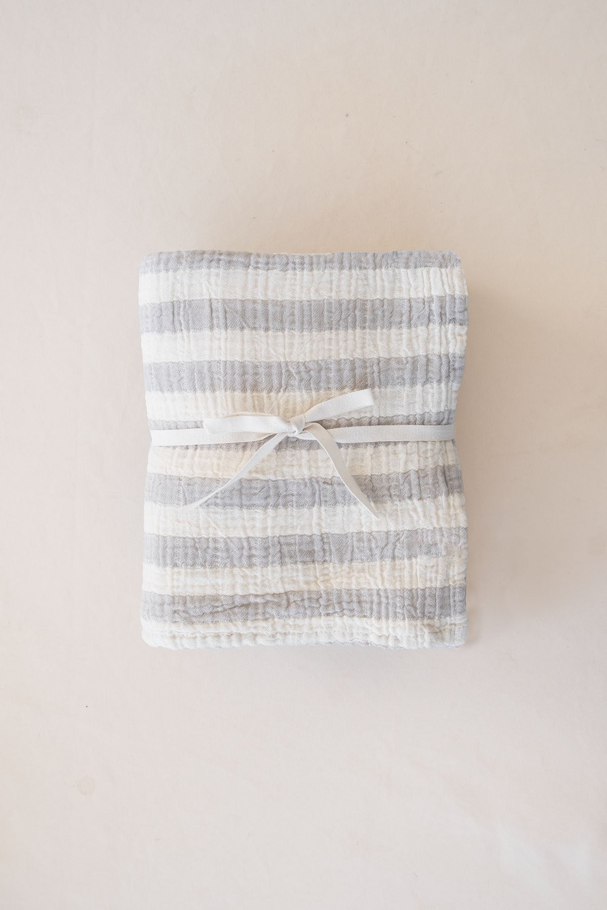 Stripy Müslin 100x100 Gri