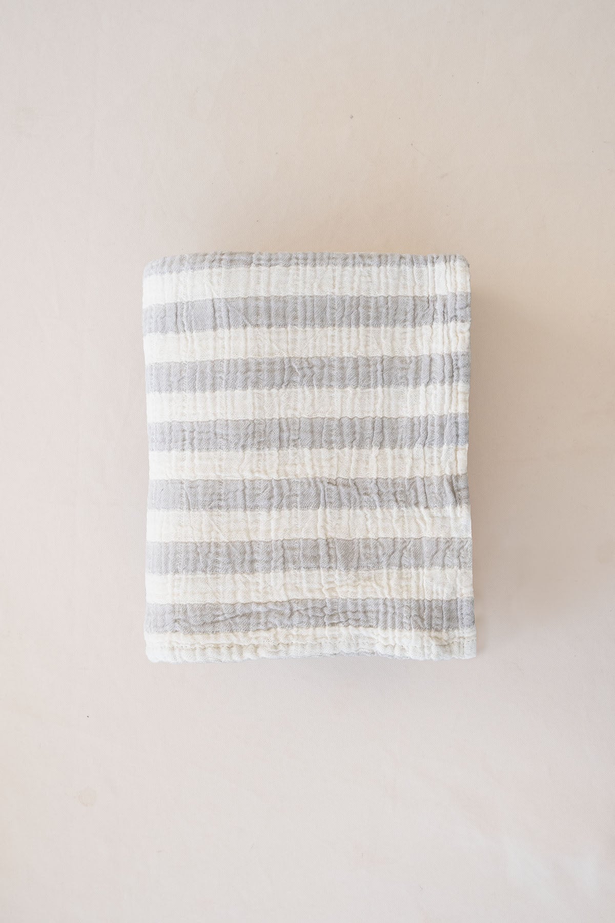Stripy Müslin 100x100 Gri