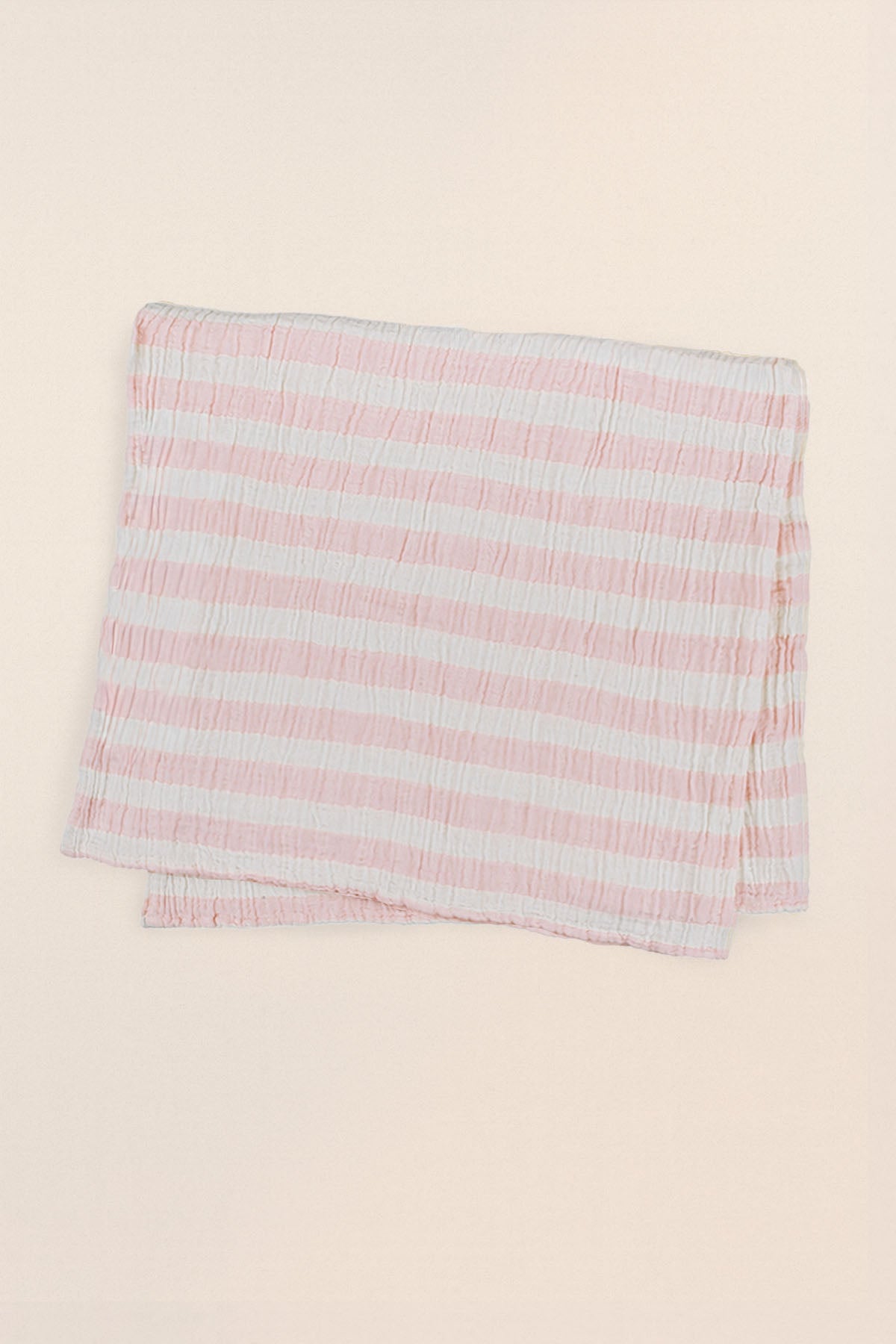 Stripy Muslin Pink