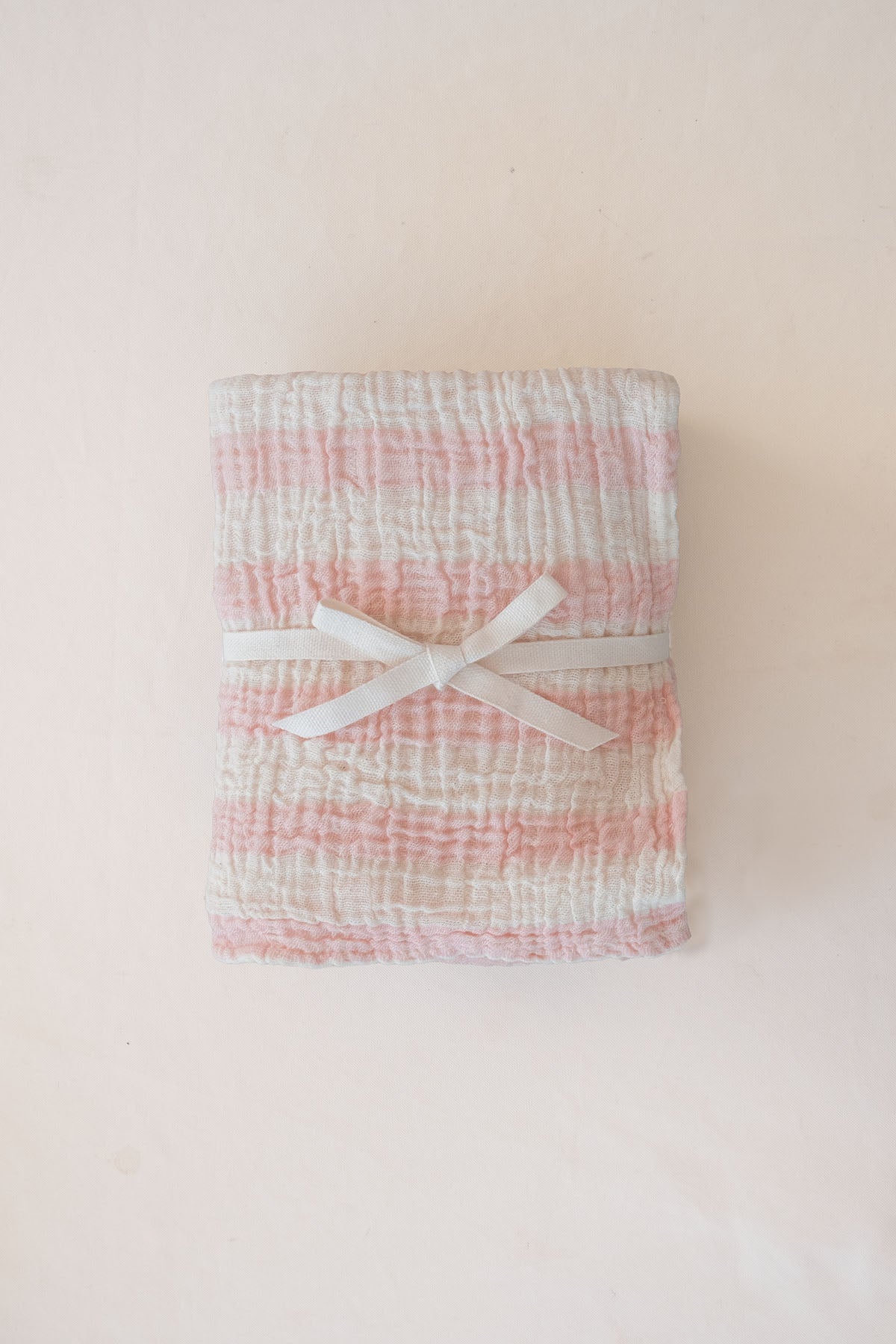 Stripy Muslin Pink