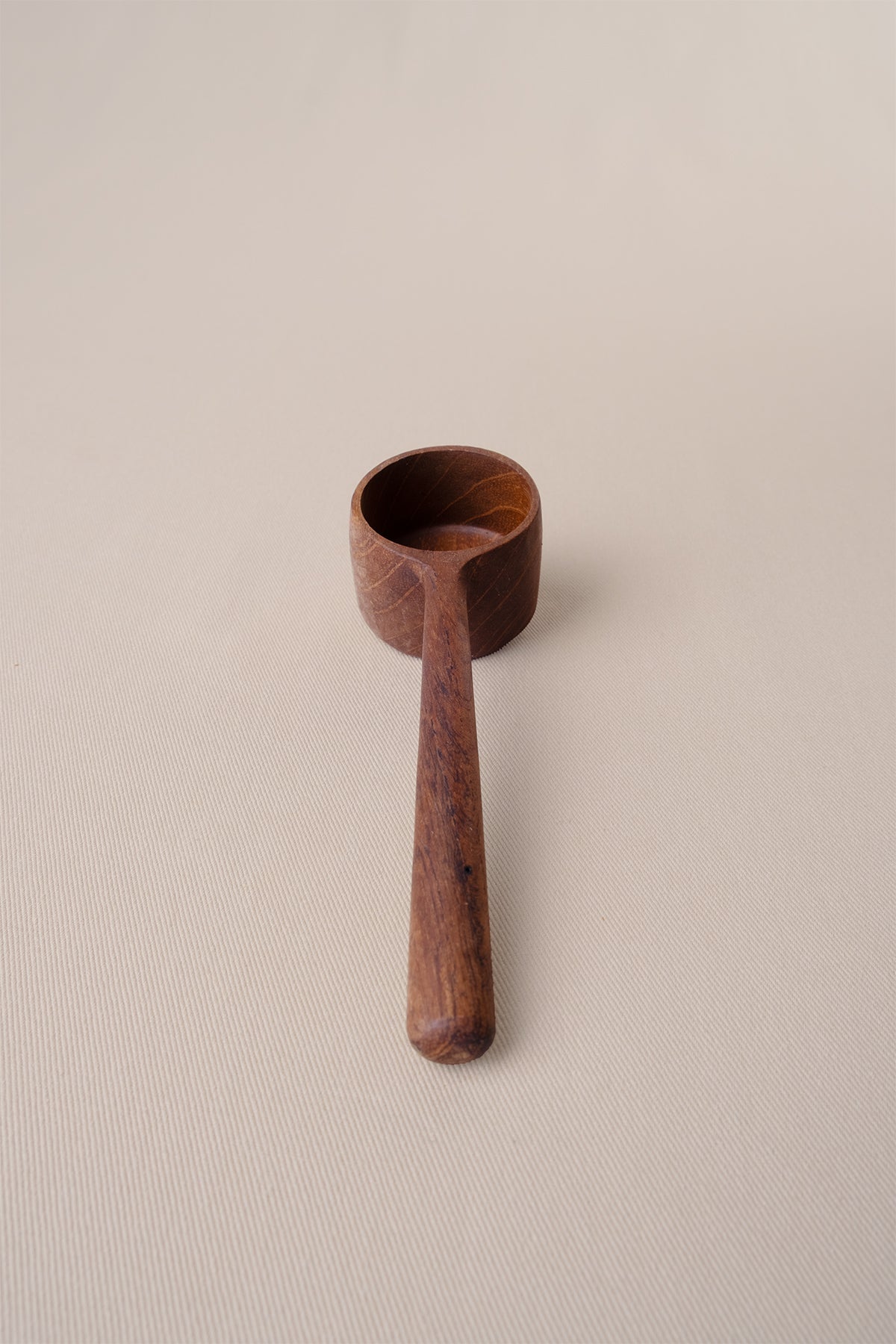 Teak Ahşap Yuvarlak Derin Sos Kaşığı 4x15x3 cm