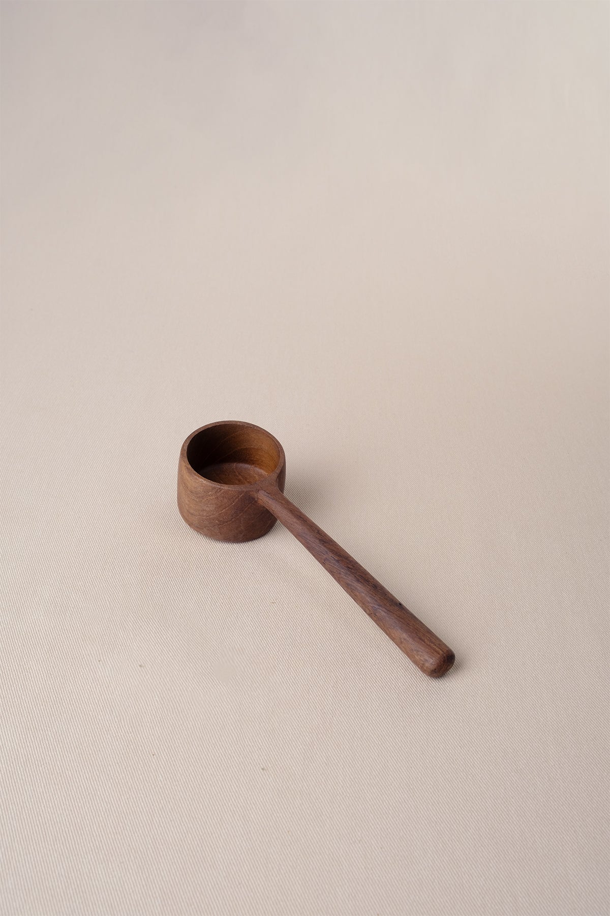 Teak Ahşap Yuvarlak Derin Sos Kaşığı 4x15x3 cm