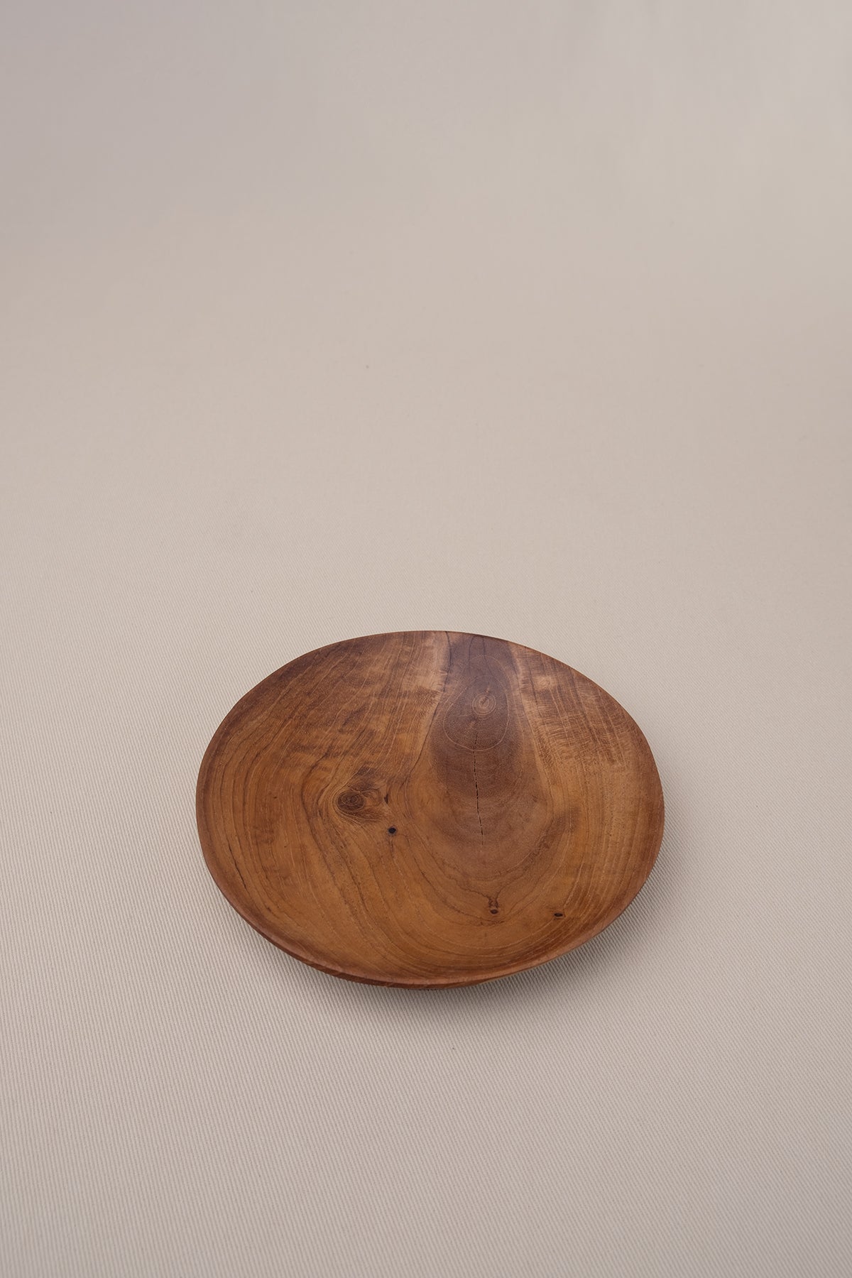 Teak Ahşap Yuvarlak Tabak 12x12 cm