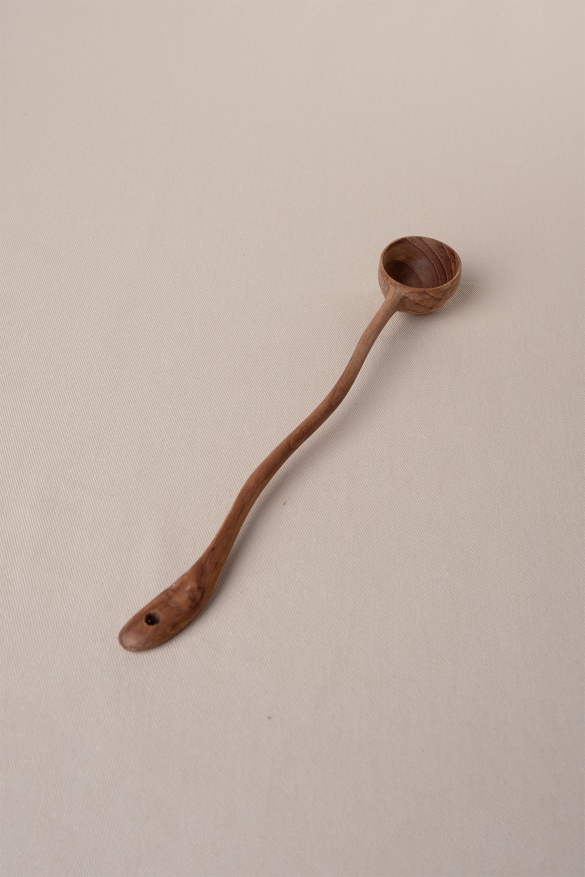 Tik Ağacından Küçük Sos Servis Kaşığı 23x3 cm