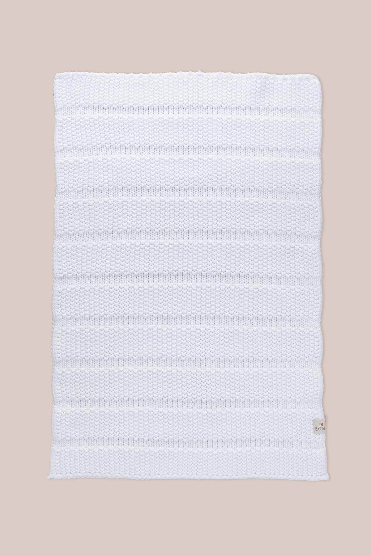 Tide Triko Örgü Banyo Paspası Beyaz