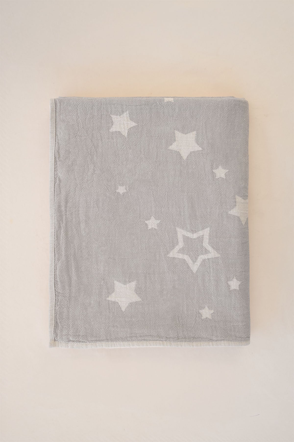 Twinkle Star Yıldız Jakarlı Çocuk ve Bebek Battaniyesi 130x170 cm Gri