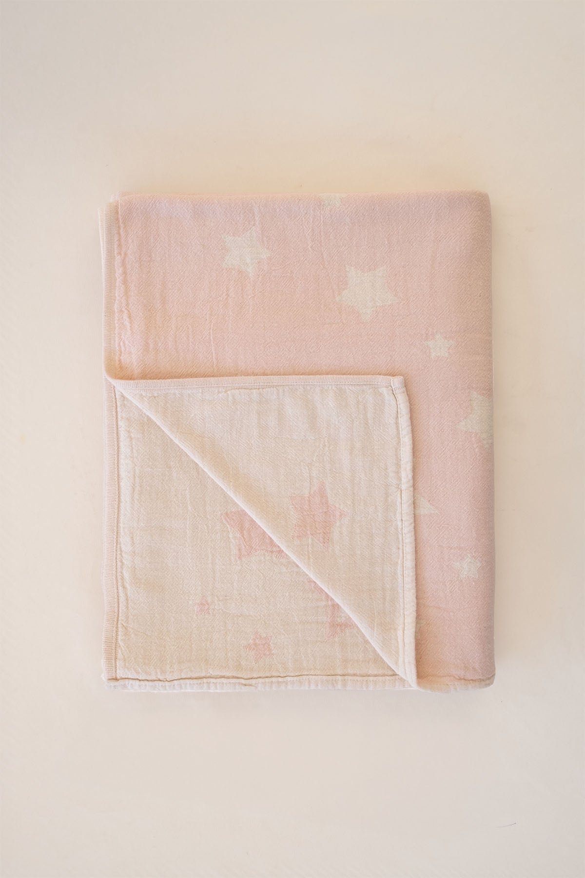 Twinkle Star Yıldız Jakarlı Çocuk ve Bebek Battaniyesi 130x170 cm Pembe