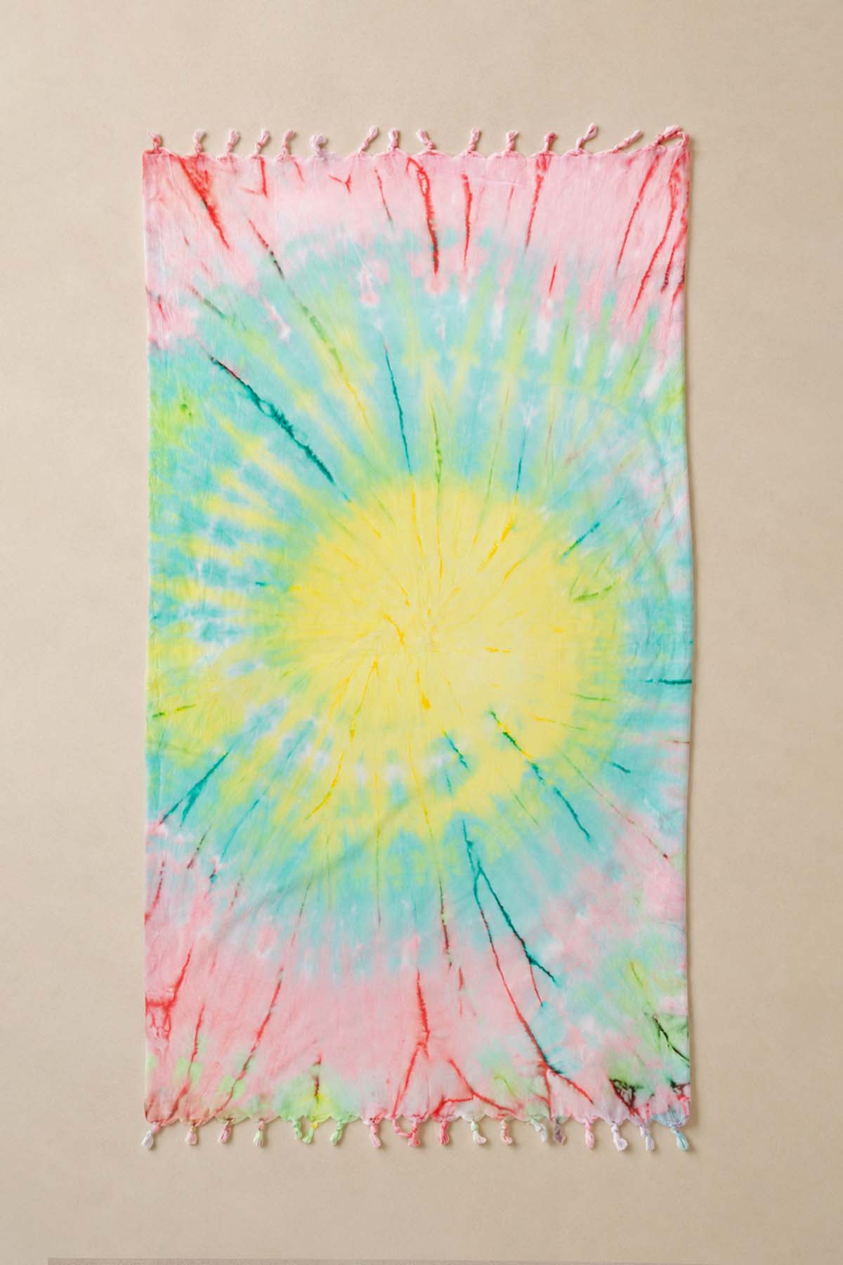Twist Batik Boyama Peştemal Pastel