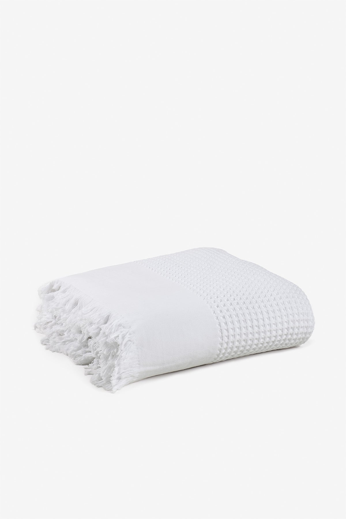 Waffle Bedspread White