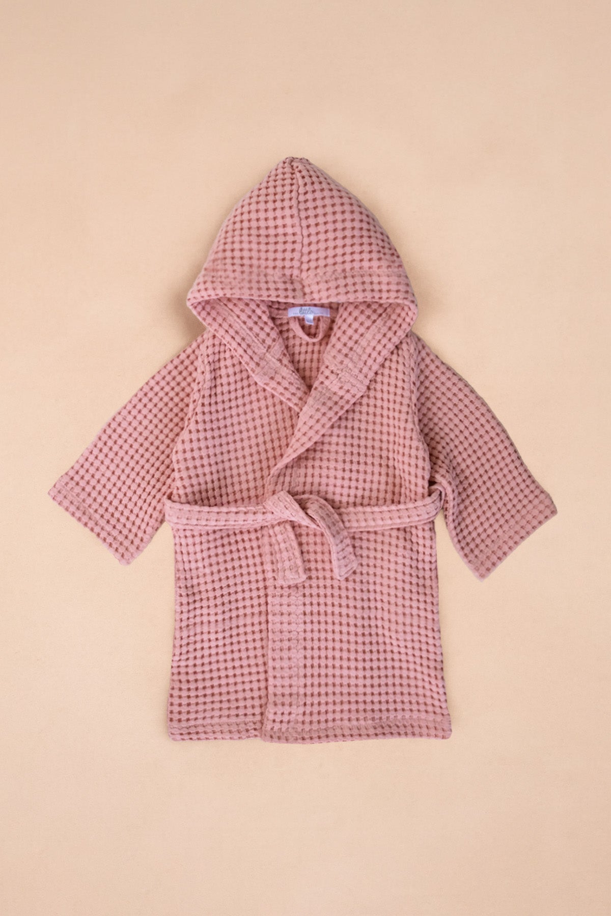 Waffle Kids Bathrobe Blush