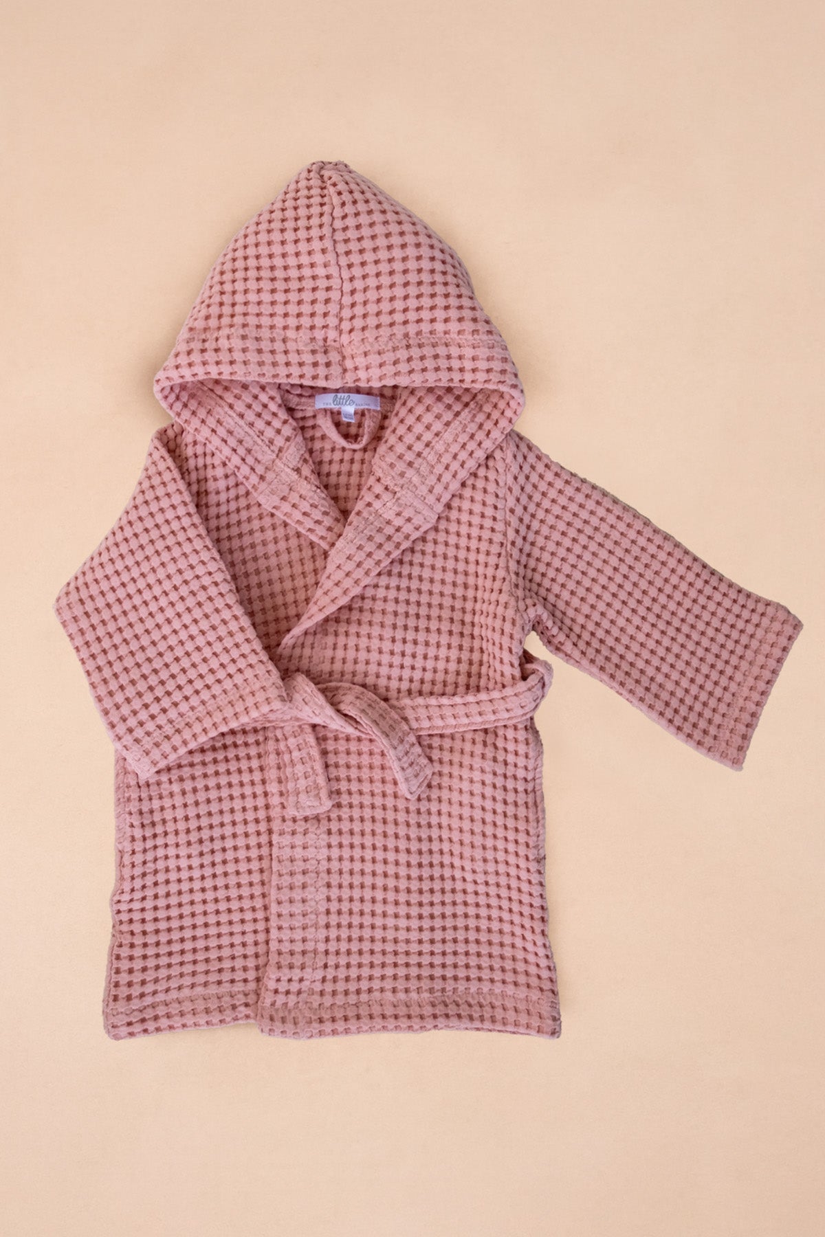 Waffle Kids Bathrobe Blush