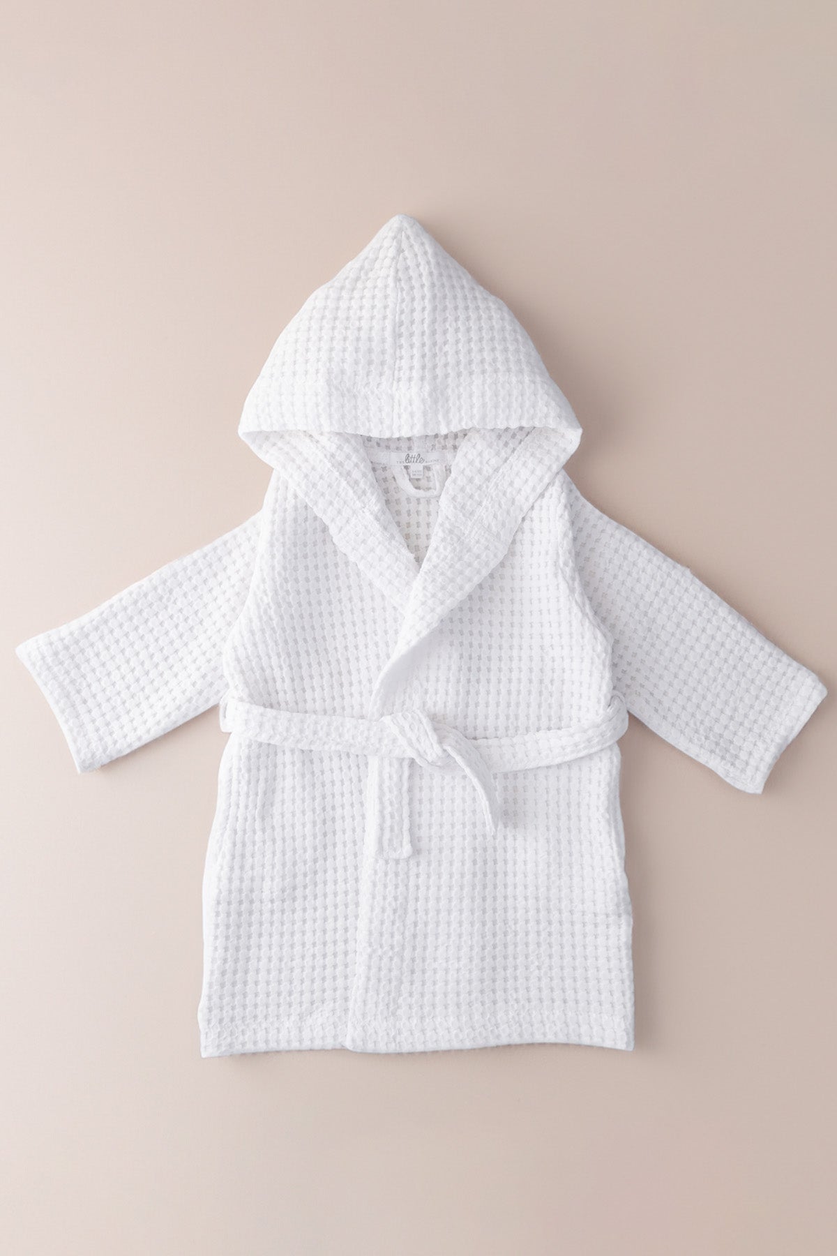 Waffle Pike Dokulu Bebek / Çocuk Bornozu Beyaz